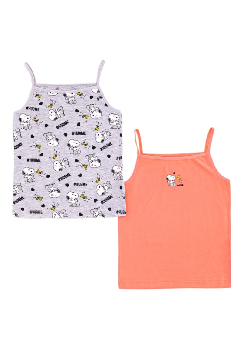 Φανελάκια για κορίτσι βαμβακερά RolyPoly Peanuts σε οικονομικό πακέτο 2 τεμαχίων