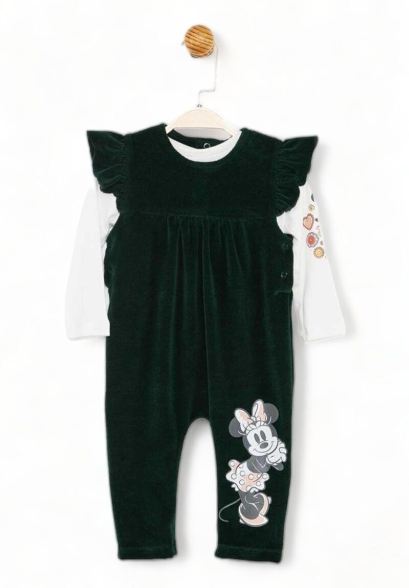 Σαλοπέτα για κορίτσι Cimpa Disney Minnie Mouse με μπλούζα κυπαρισσι