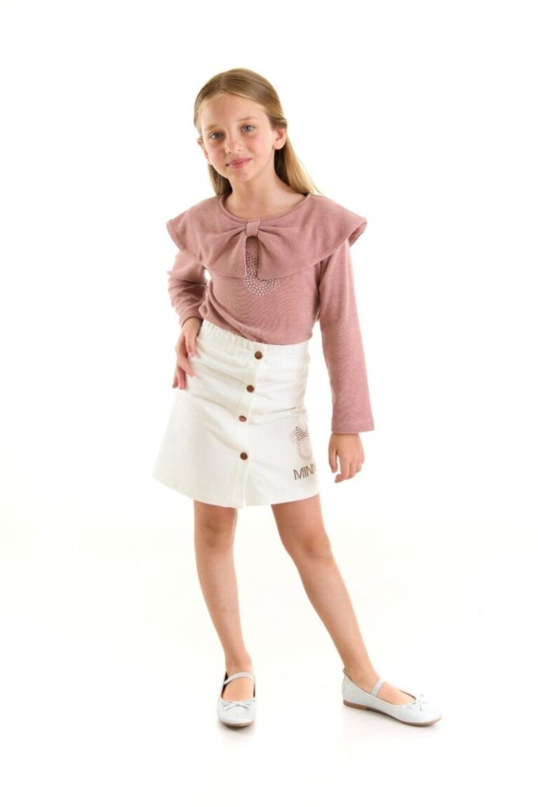 Σετ για κορίτσι μπλούζα με φούστα Cimpa Disney Minnie Mouse με τρουκς