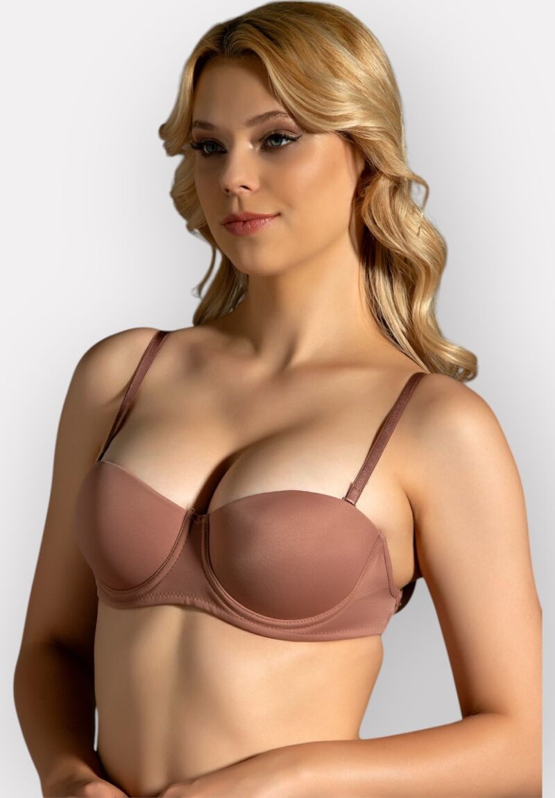 Σουτιέν με ενίσχυση και διάφανο Strap στην πλάτη New Bra Lingerie