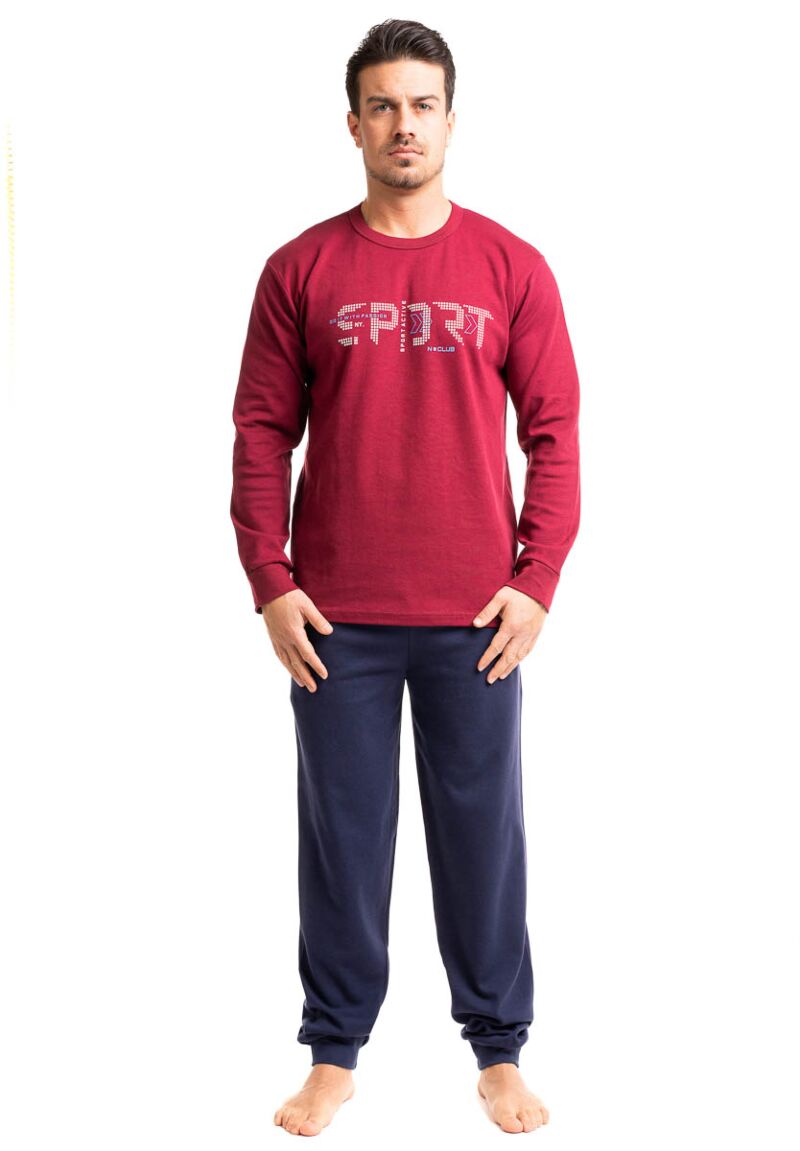 Πιτζάμα ανδρική βαμβακερή Nina Club Sport