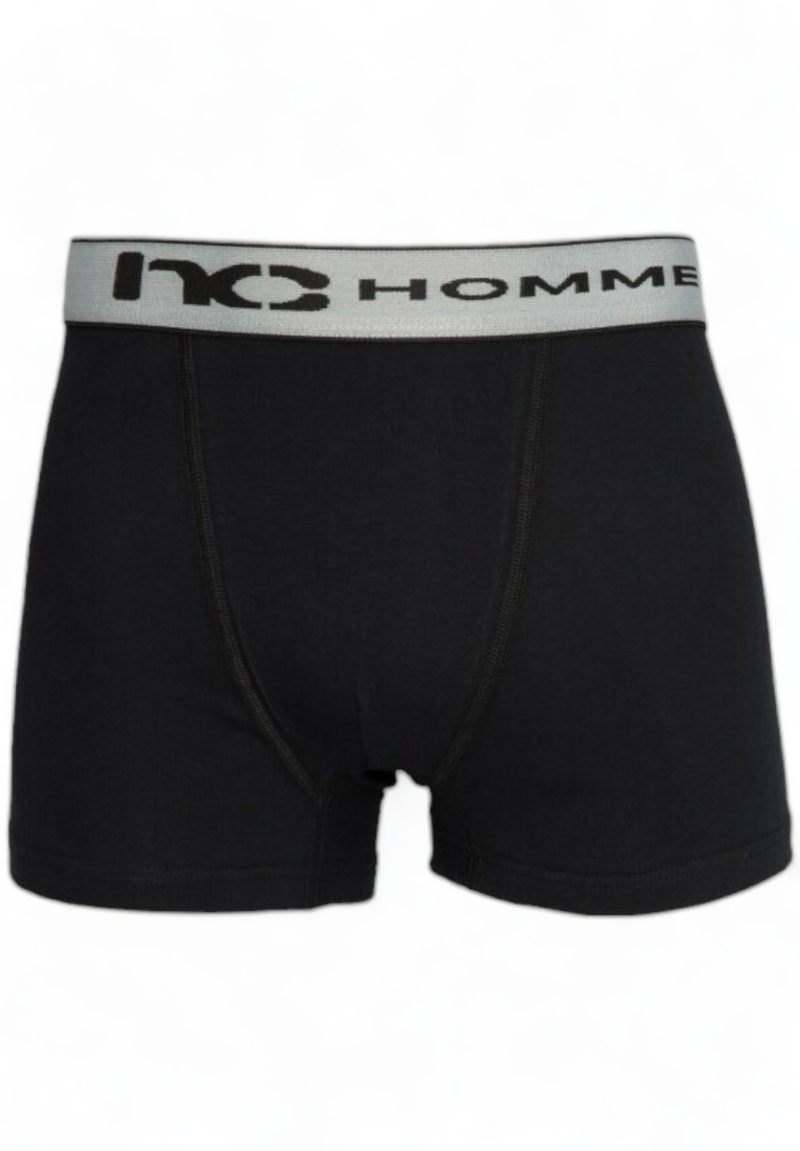 Boxer Ανδρικό με Χρωματιστό Λάστιχο Nina Club μαυρο-γκρι