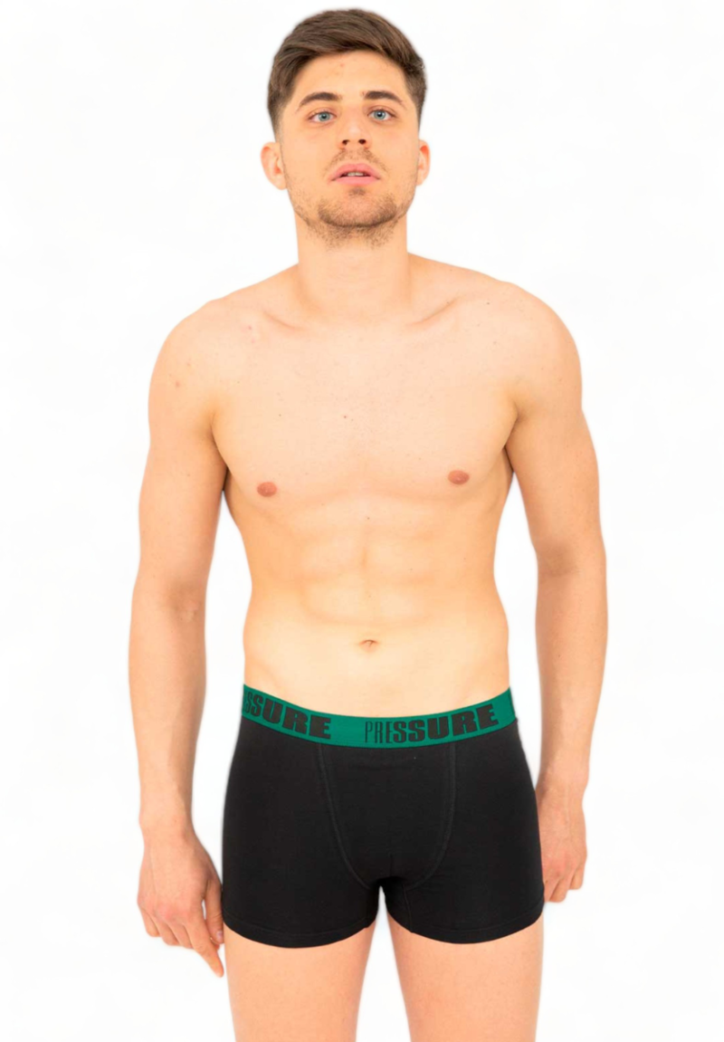 Boxer Ανδρικό με Χρωματιστό Λάστιχο Nina Club μαυρο-λαδί