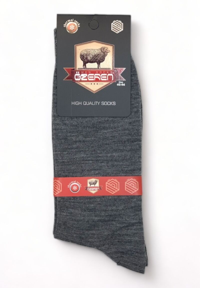 Κάλτσες ανδρικές Trendy θερμικές μάλλινες Γκρι