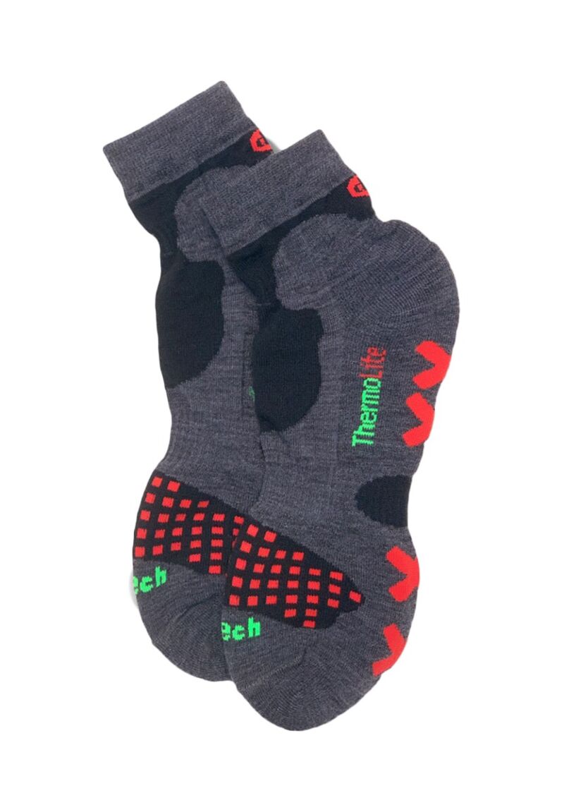 Κάλτσες ημίκοντες μάλλινες Ανθρακί Dimisocks