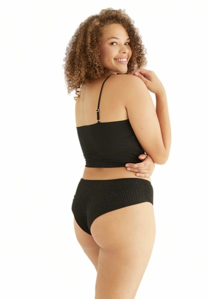 Brazil ψηλοκάβαλα πουά Sexen Amanda Black 5 Tεμ.