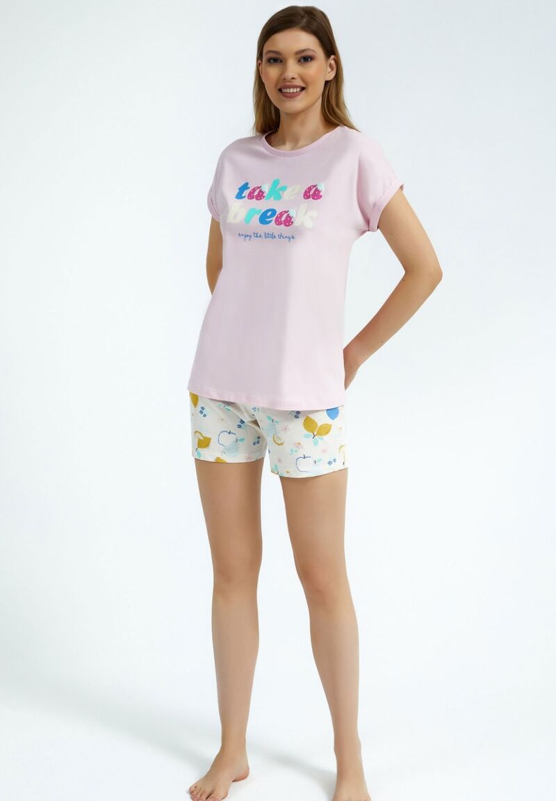 Πιτζάμα γυναικεία με σορτσάκι Enjoy The Little Things 
