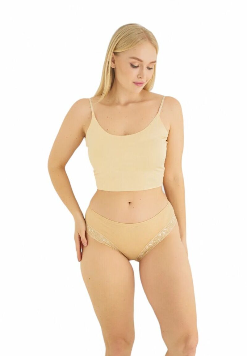 Σλιπ γυναικείο Midi Sexen Livia Beige 5 Τεμ.