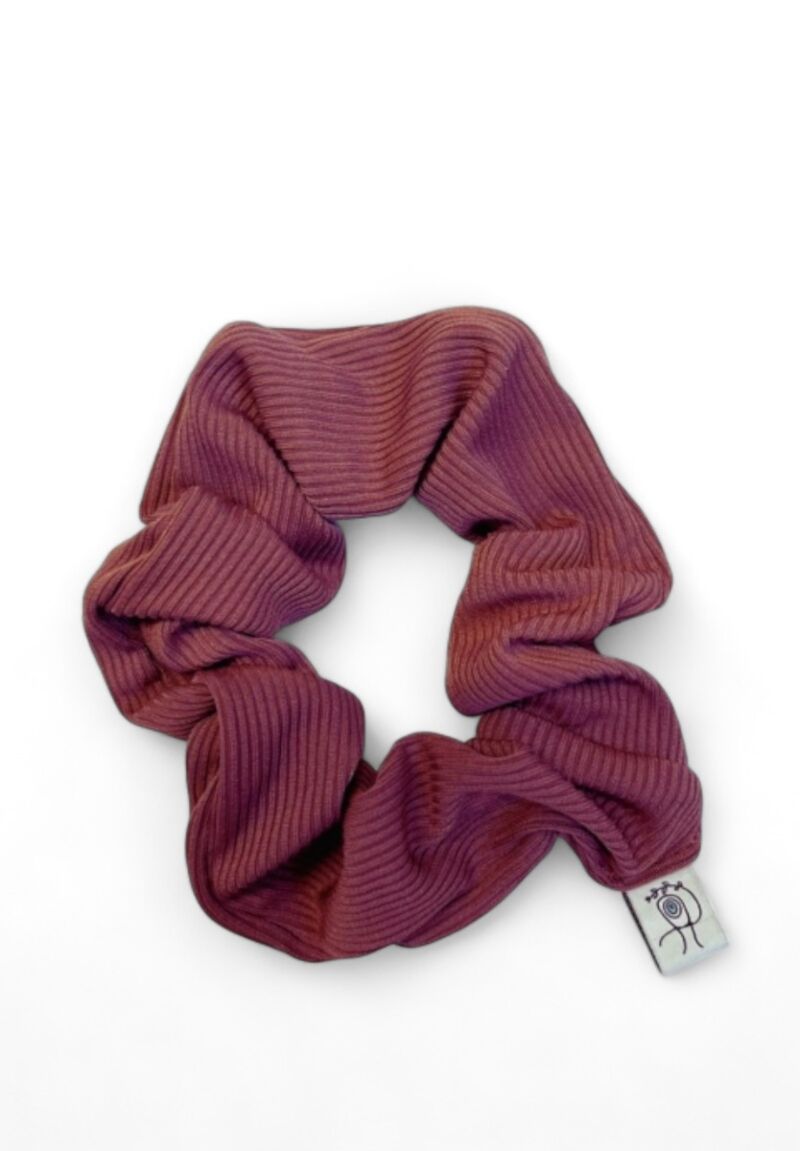 Rib Scrunchie Dusty Red