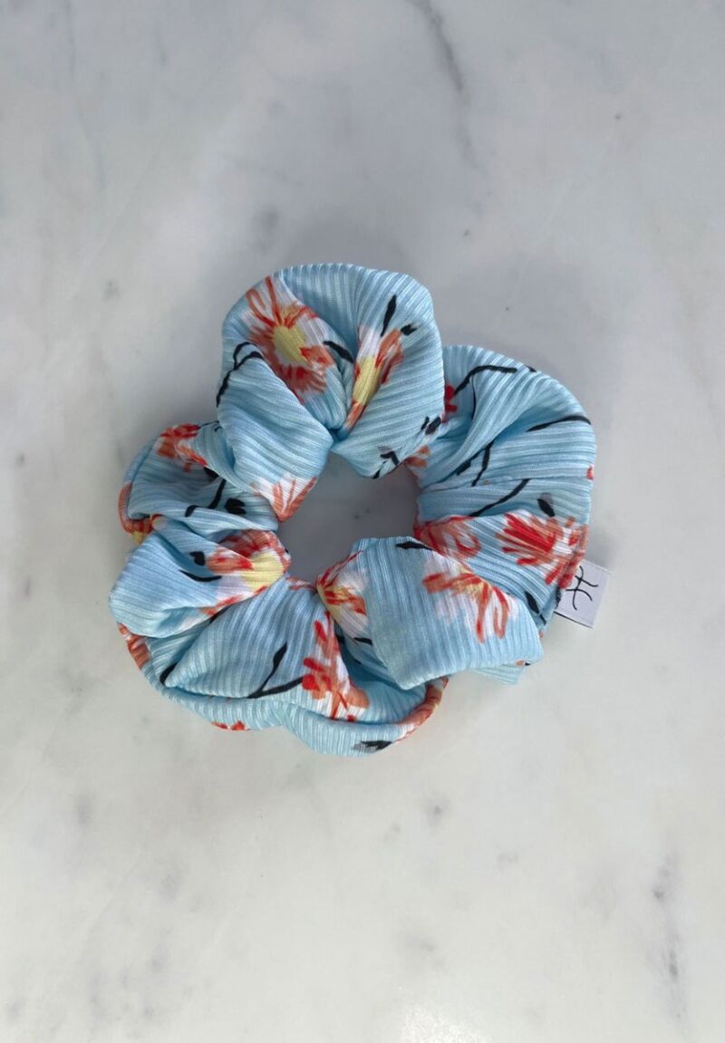 Ριπ κοκαλάκι με λουλούδια γαλάζιο