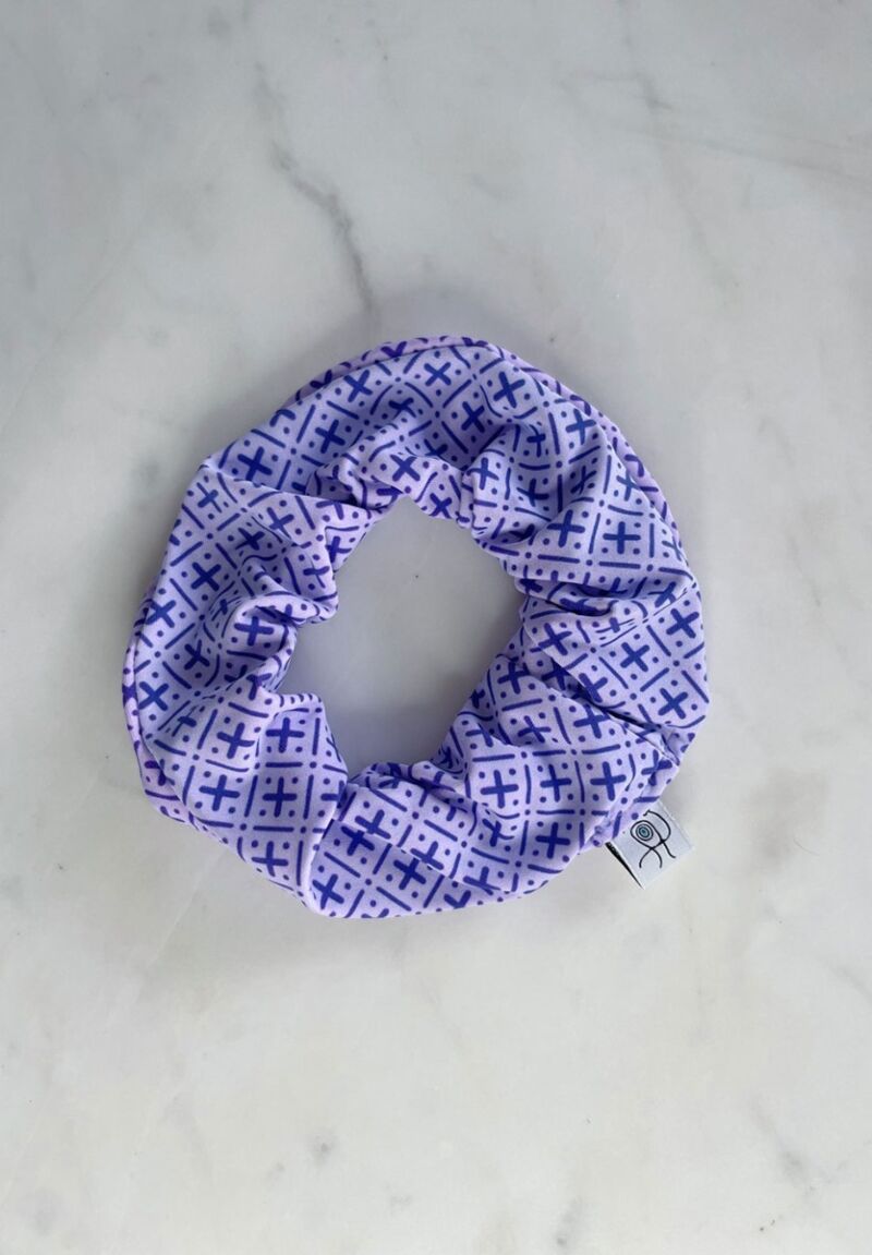 Γυαλιστερό κοκαλάκι λιλά με σχέδια