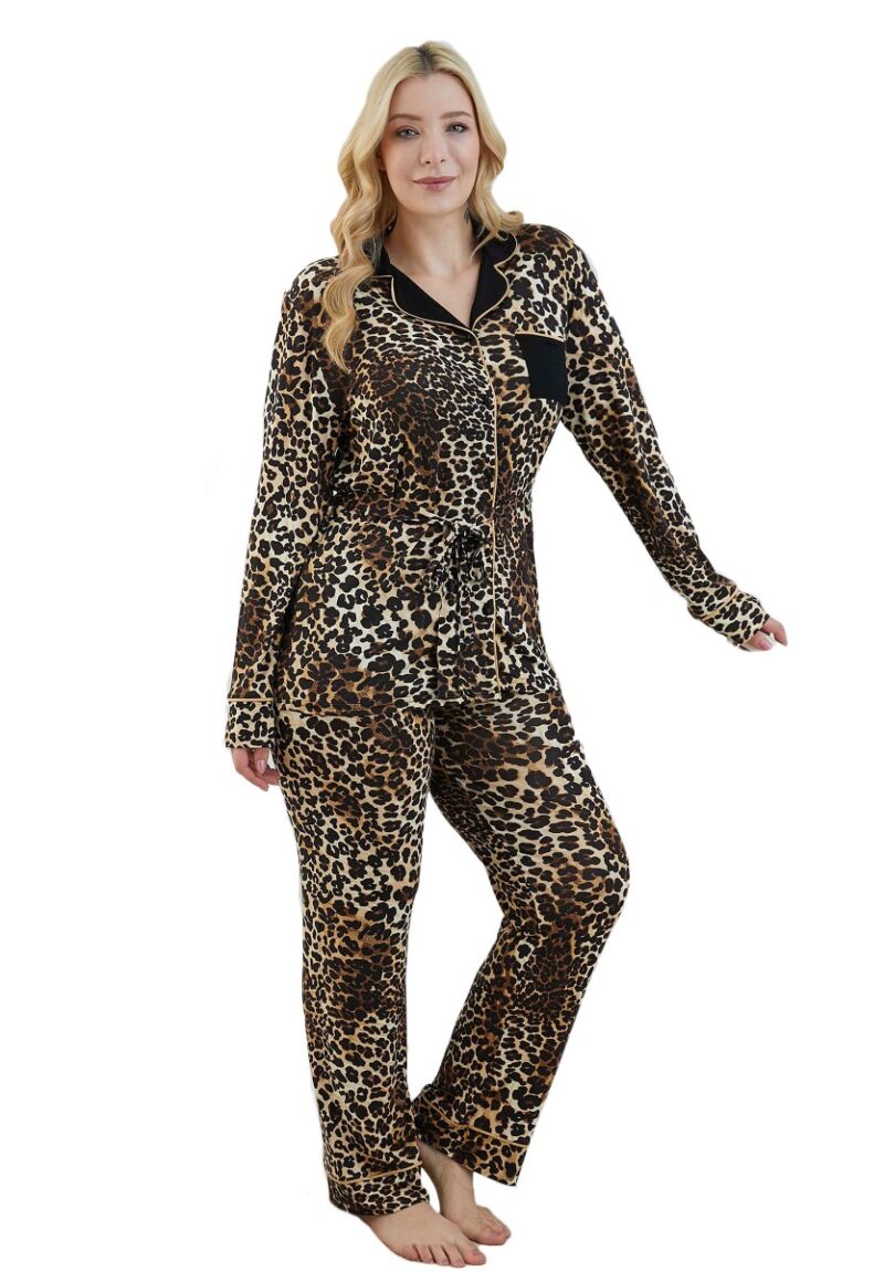 Πιτζάμα Plus Size Sevim Love Animal Prints