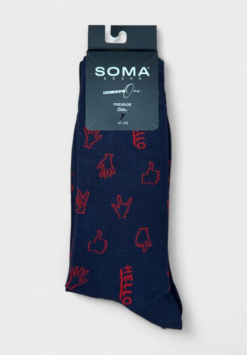 Ανδρική Κάλτσα Soma Socks “Hello”