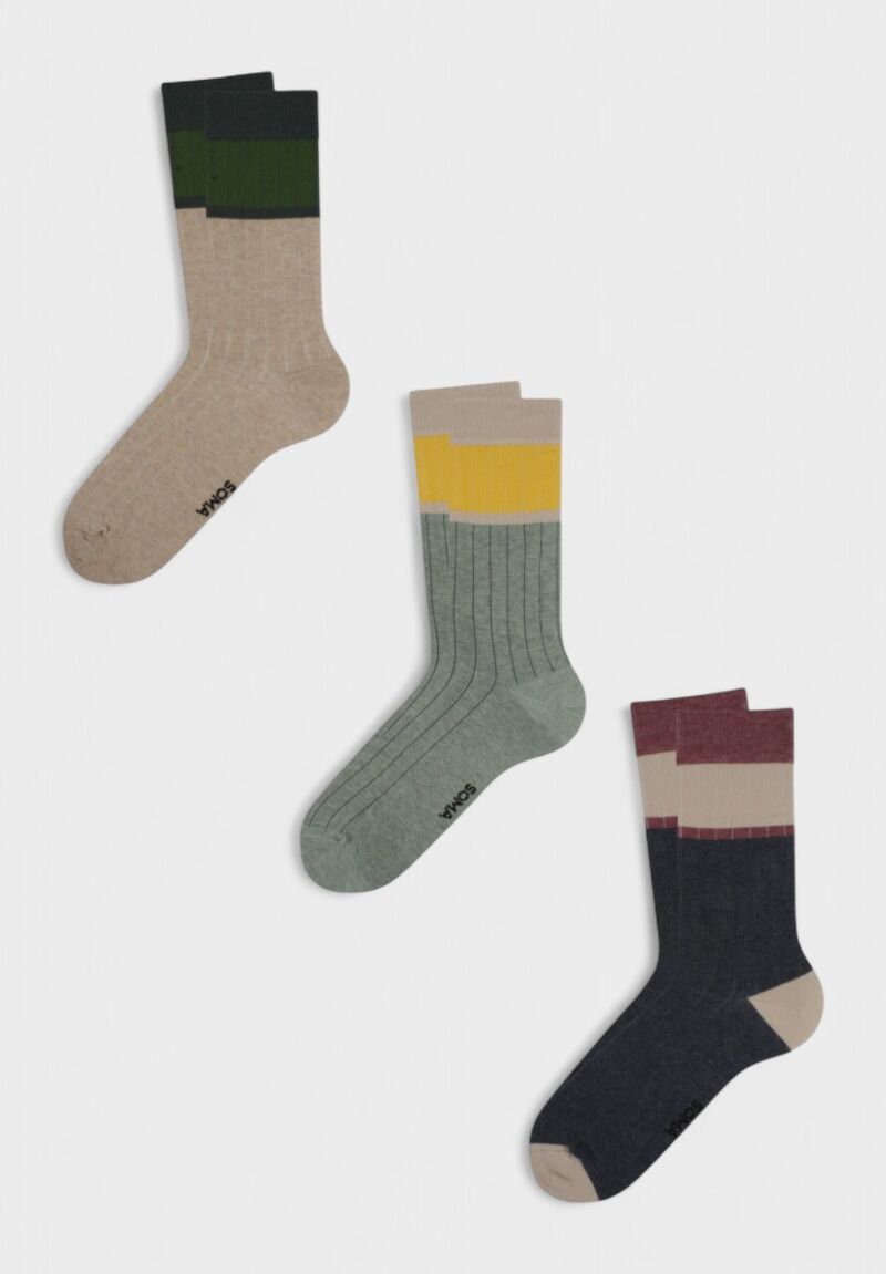 Ανδρικές Fashion Κάλτσες Soma "Taso" – Σετ 3 Ζευγάρια