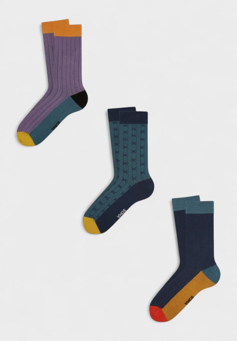 Ανδρικές Fashion Κάλτσες Soma "Adam" – Σετ 3 Ζευγάρια
