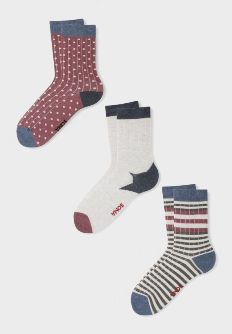 Γυναικείες Fashion Κάλτσες Soma Zoe– Σετ 3 Τεμαχίων