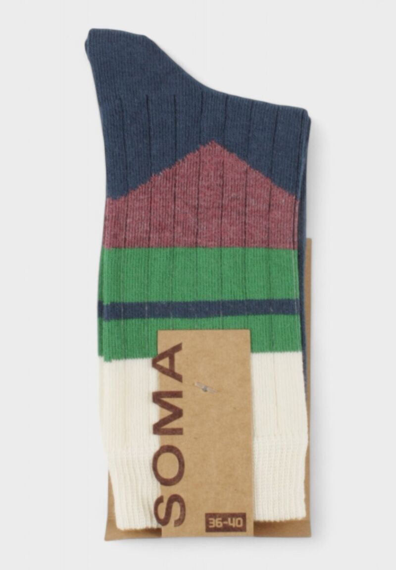 Κάλτσες γυναικείες SOMA Ronnie – Σετ 3 τεμαχίων με ριγέ και χρωματιστό σχέδιο