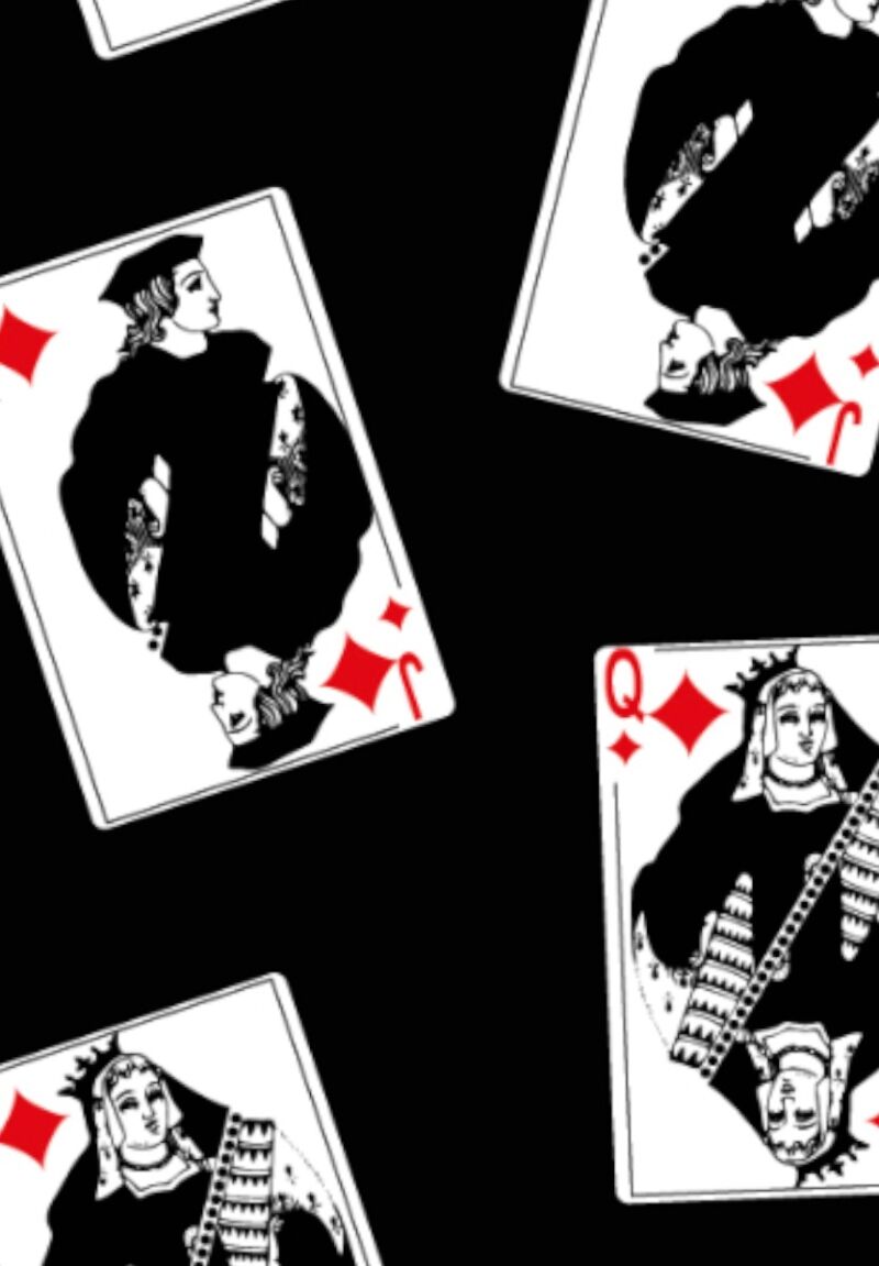 Κάλτσες ανδρικές Cards Soma Black