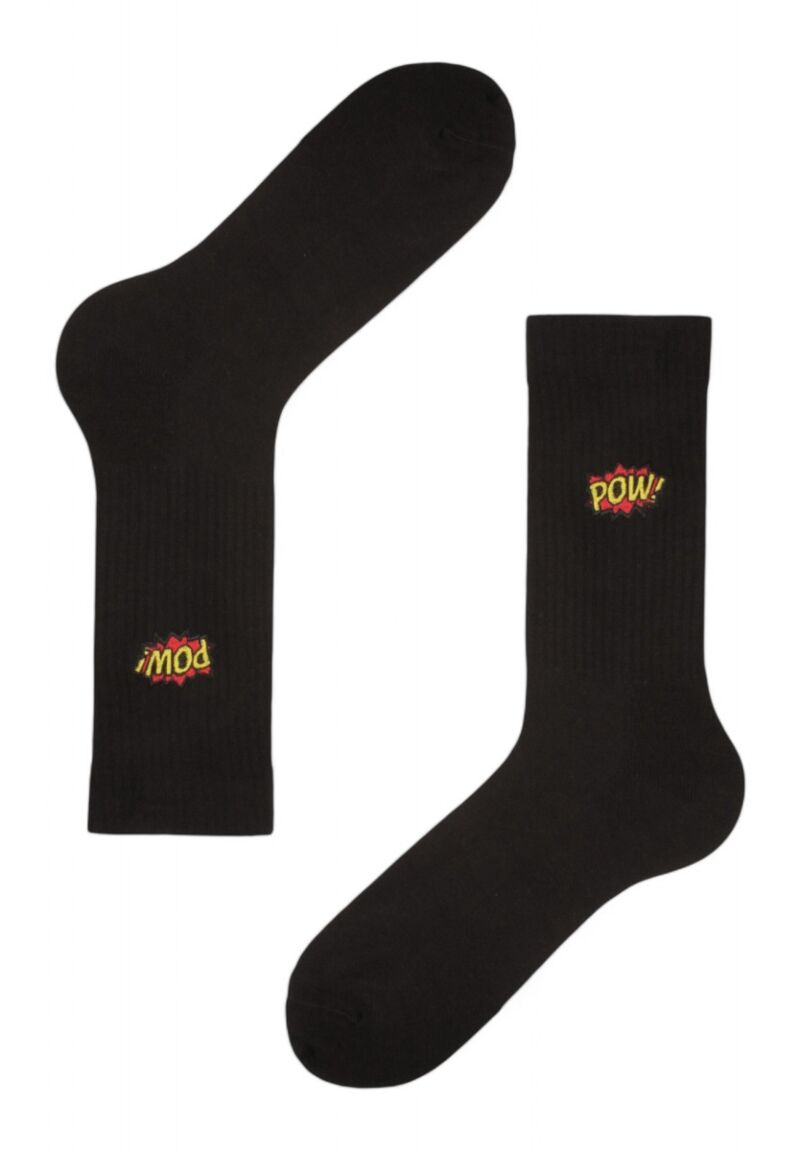 Κάλτσες ανδρικές Rib με κέντημα Soma Pow