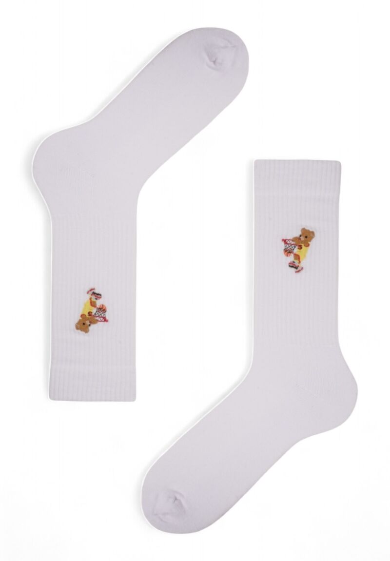 Κάλτσες ανδρικές Rib με κέντημα Soma Teddy