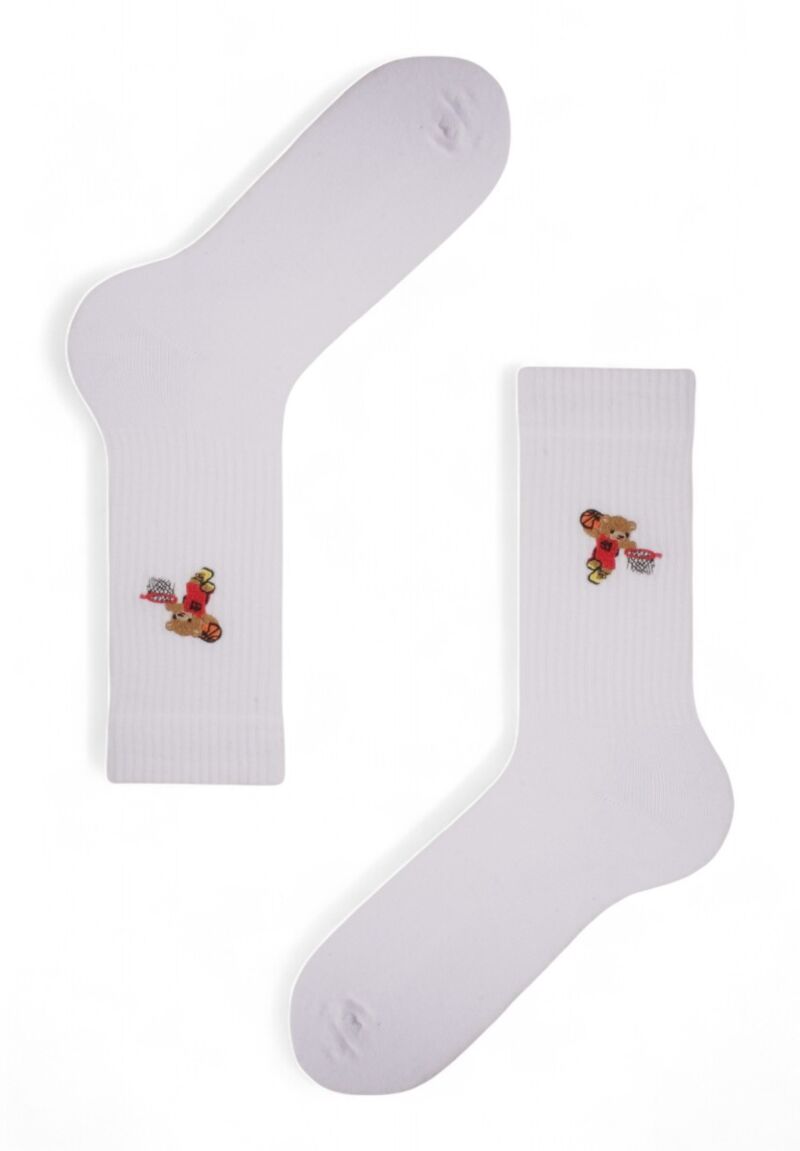 Κάλτσες ανδρικές Rib με κέντημα Soma Teddy