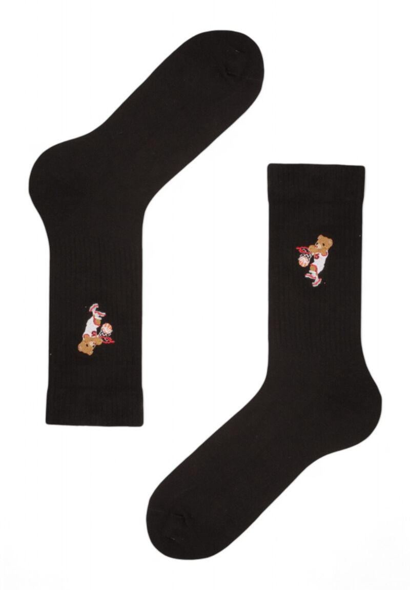 Κάλτσες ανδρικές Rib με κέντημα Soma Teddy