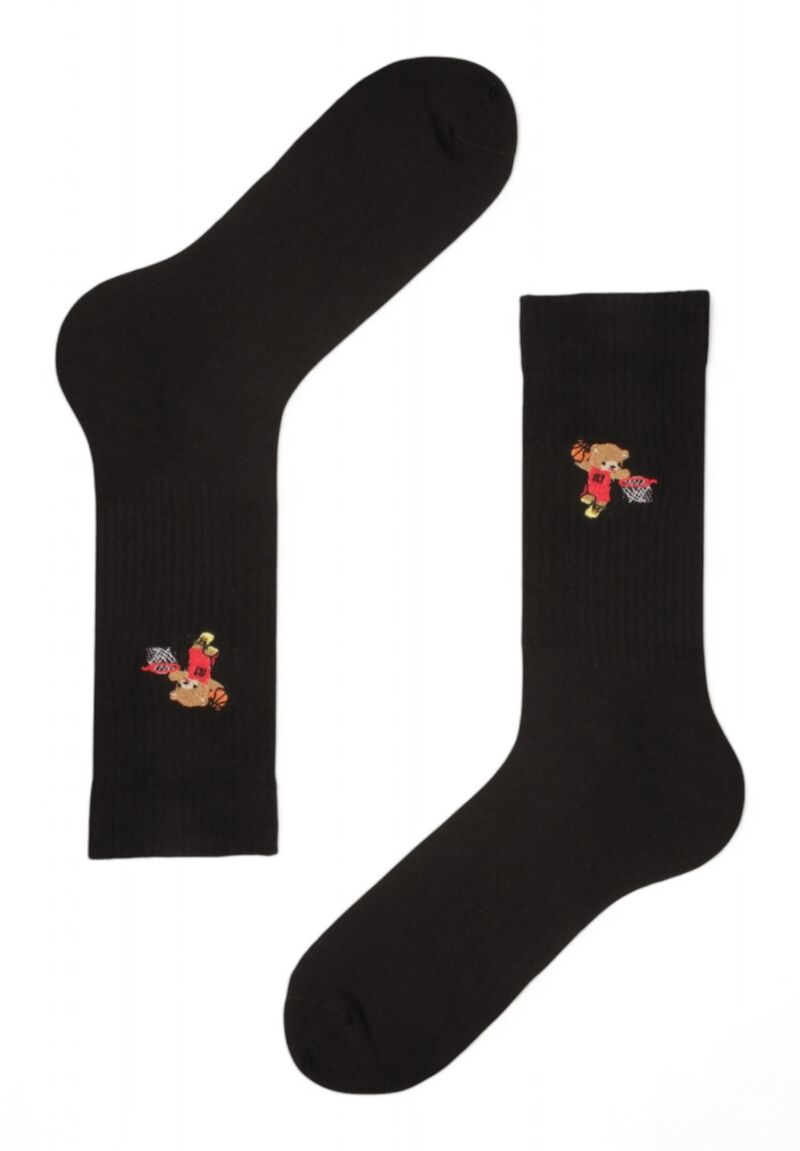 Κάλτσες ανδρικές Rib με κέντημα Soma Teddy