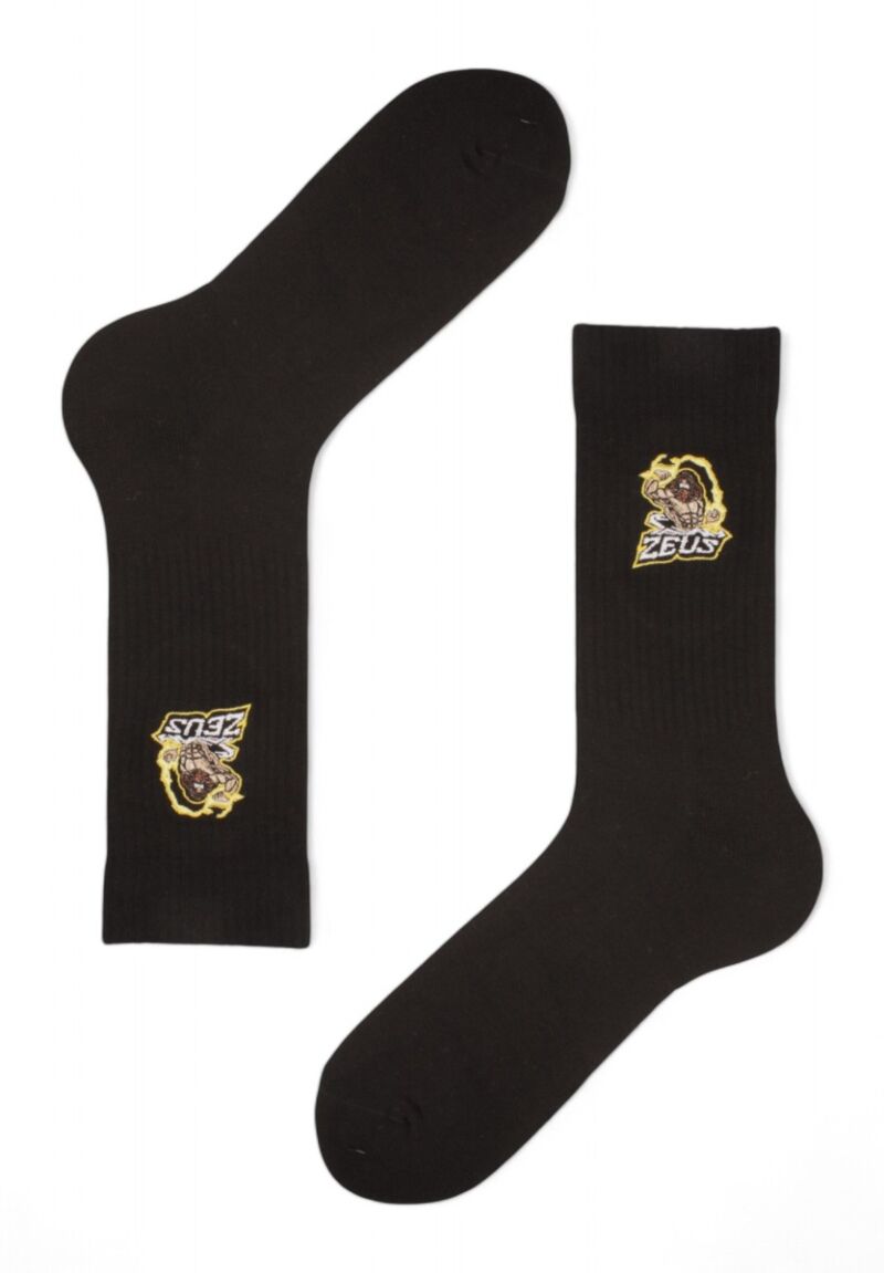 Κάλτσες ανδρικές Rib με κέντημα Soma Zeus