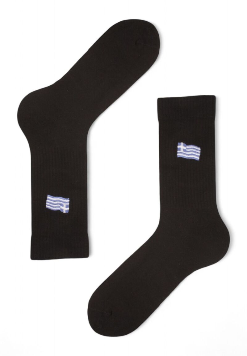 Κάλτσες ανδρικές Rib με κέντημα Soma Greece