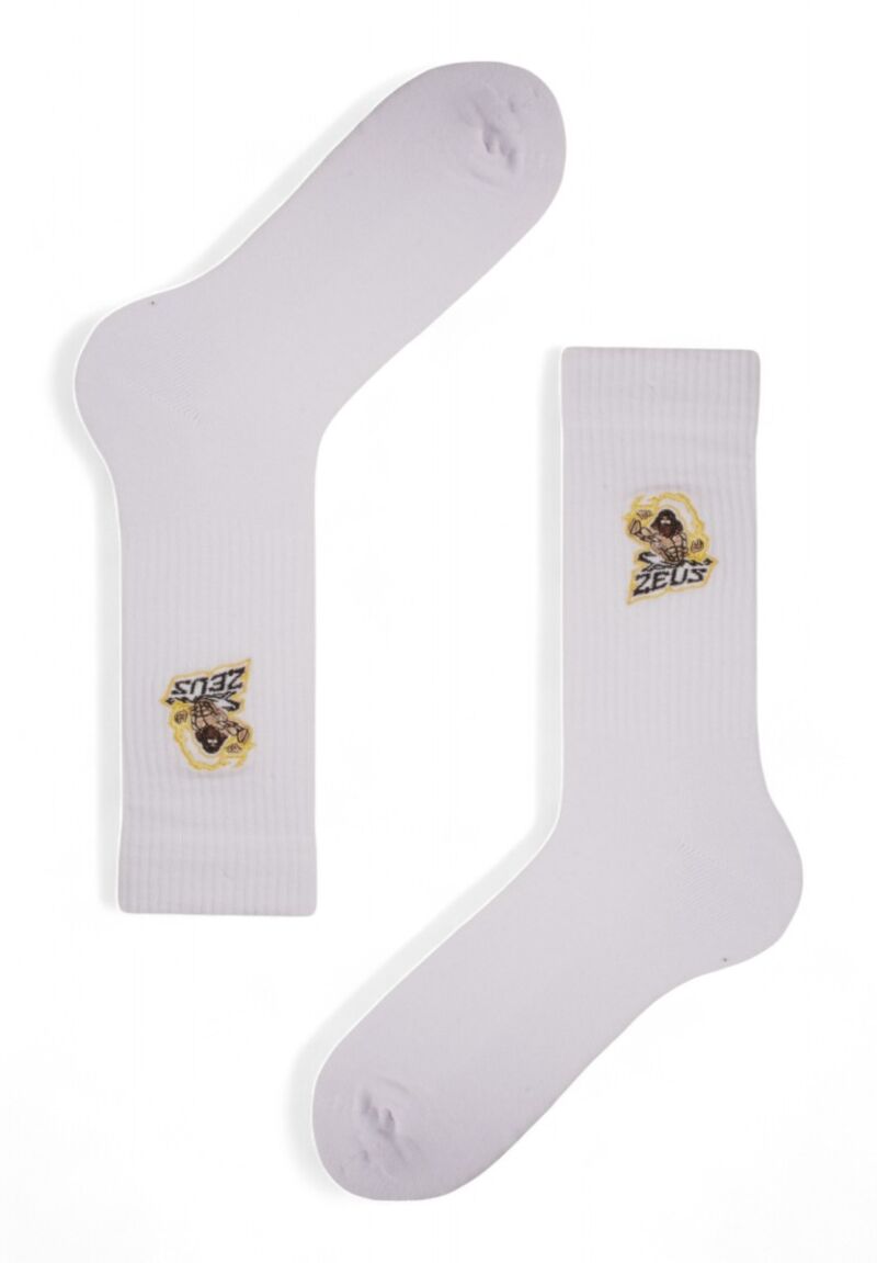 Κάλτσες ανδρικές Rib με κέντημα Soma Zeus