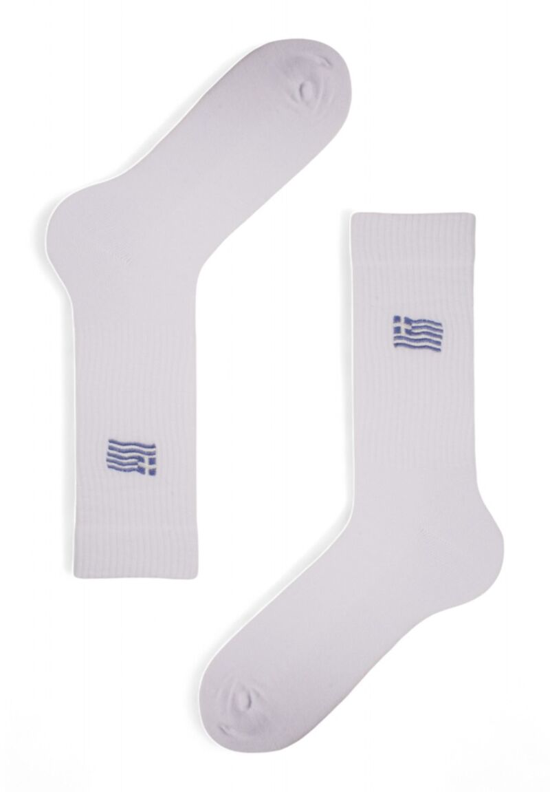 Κάλτσες ανδρικές Rib με κέντημα Soma Greece