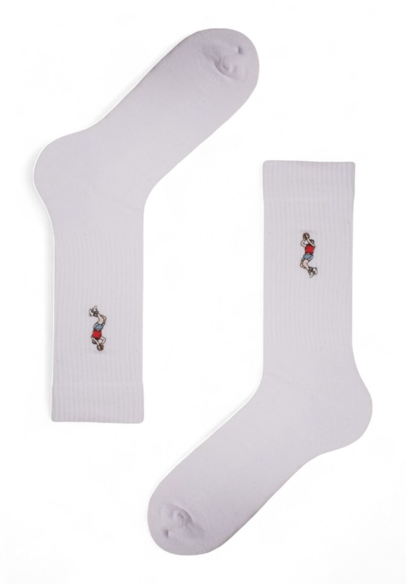 Κάλτσες ανδρικές Rib με κέντημα Soma Basketball