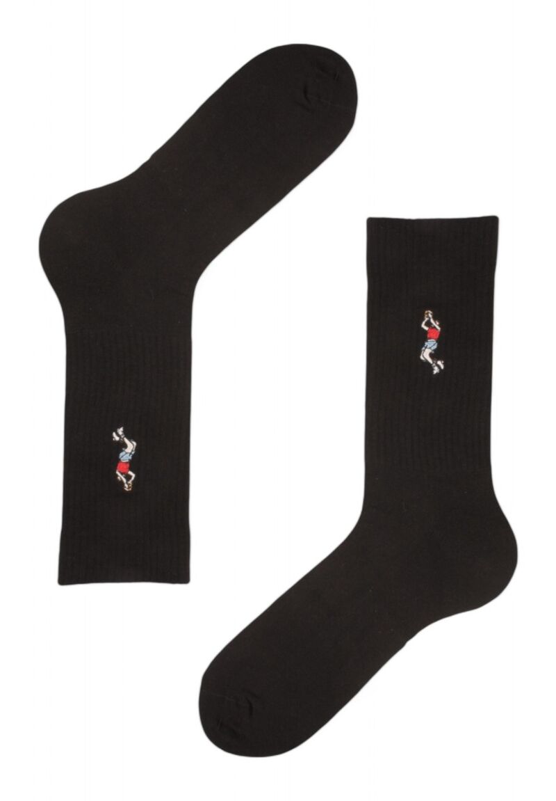 Κάλτσες ανδρικές Rib με κέντημα Soma Basketball