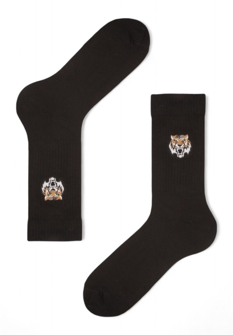 Κάλτσες ανδρικές Rib με κέντημα Soma Tiger