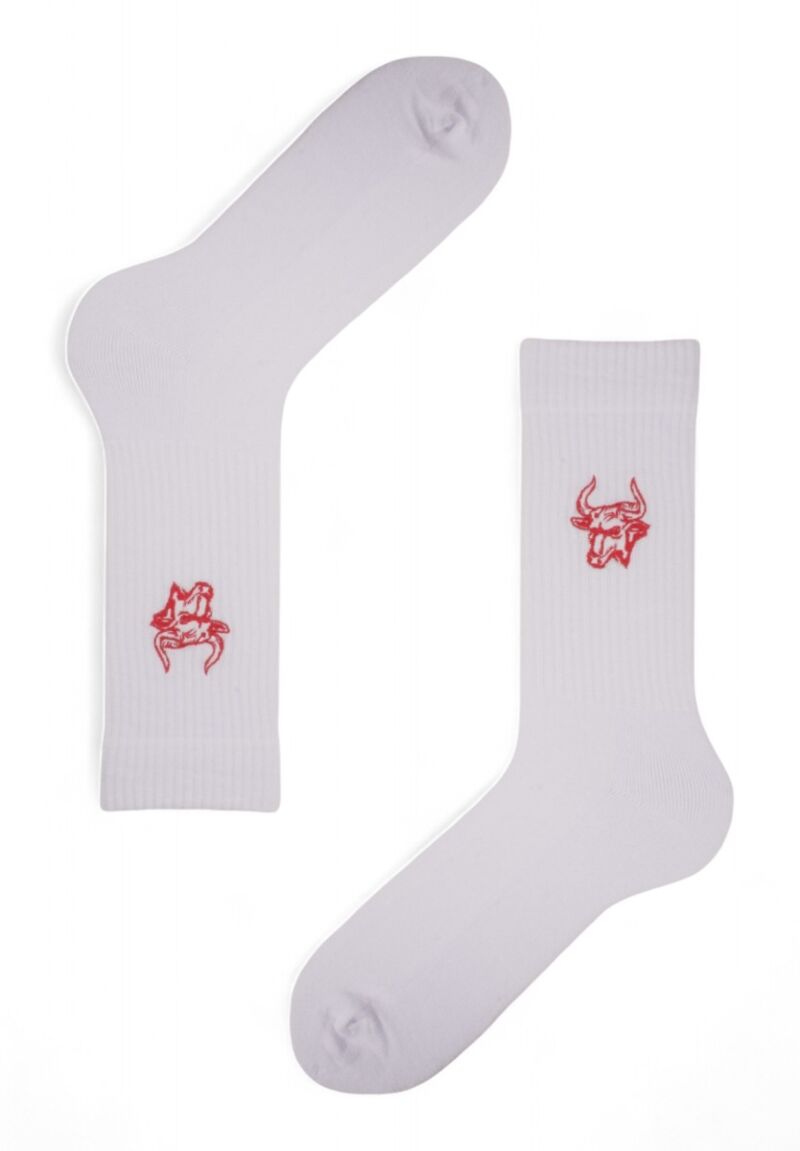 Κάλτσες ανδρικές Rib με κέντημα Soma Bull