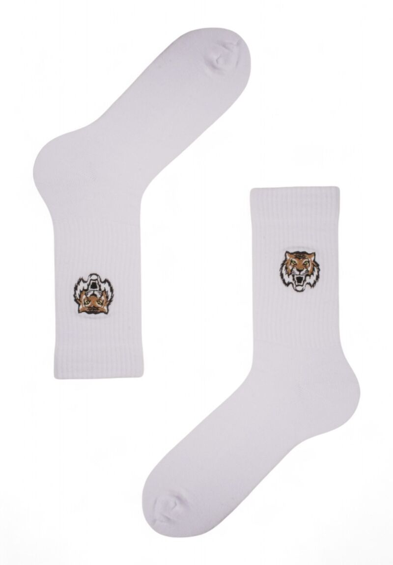 Κάλτσες ανδρικές Rib με κέντημα Soma Tiger