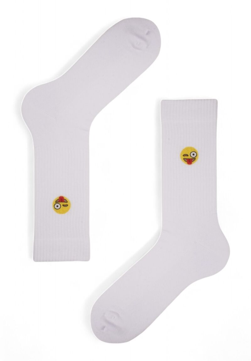 Κάλτσες Unisex Rib με κέντημα Soma Funny