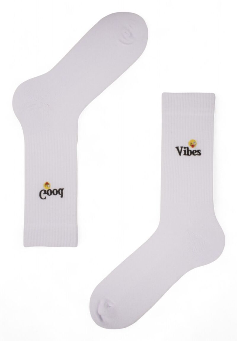 Κάλτσες Unisex Rib με κέντημα Soma Vibes