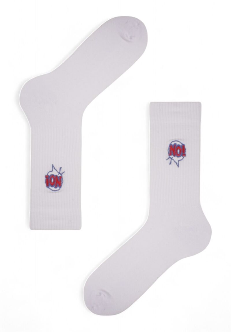 Κάλτσες Unisex Rib με κέντημα Soma No