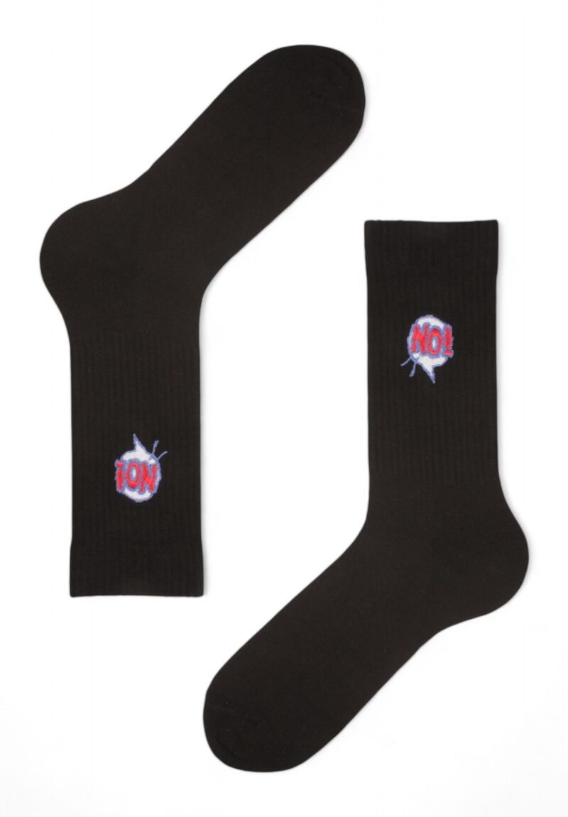 Κάλτσες Unisex Rib με κέντημα Soma No