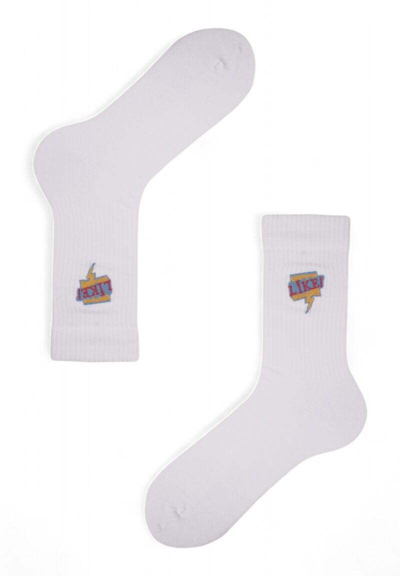 Κάλτσες γυναικείες Rib με κέντημα Soma Like