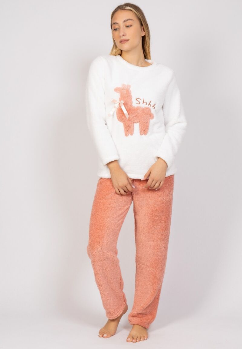 Πιτζάμα γυναικεία Fleece Lama Sexen