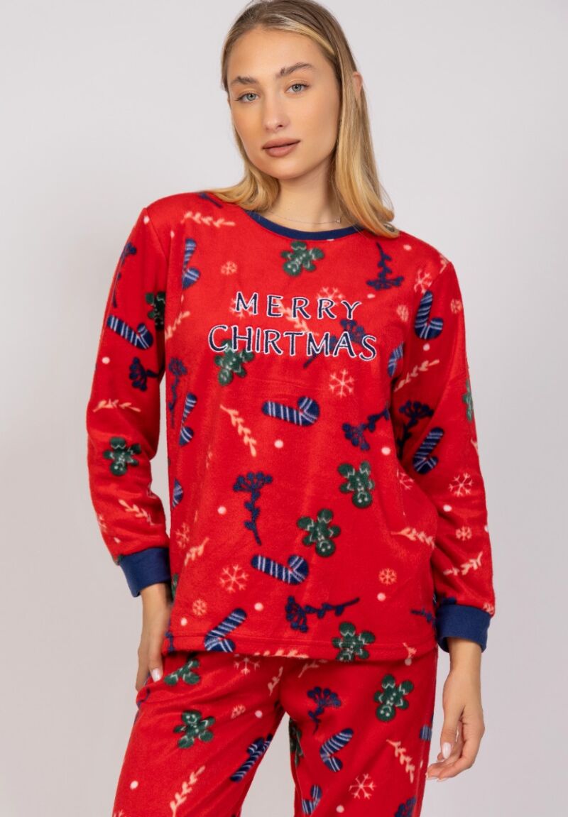 Πιτζάμα γυναικεία Fleece Christmas Sexen