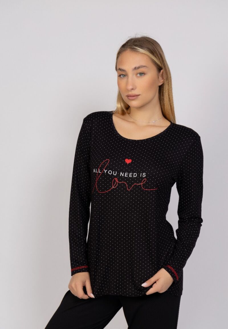 Πιτζάμα γυναικεία All You Need Is Love Sexen