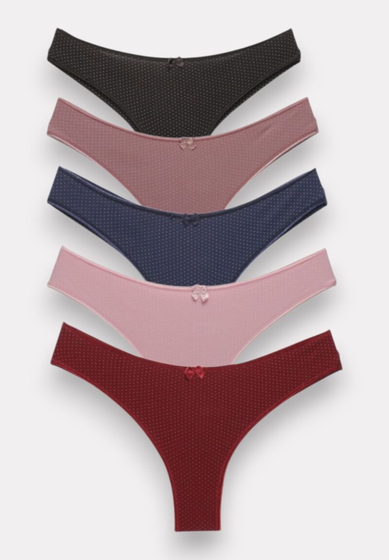 Brazil άνετα πολύχρωμα πουά Sexen 5 Τεμ.