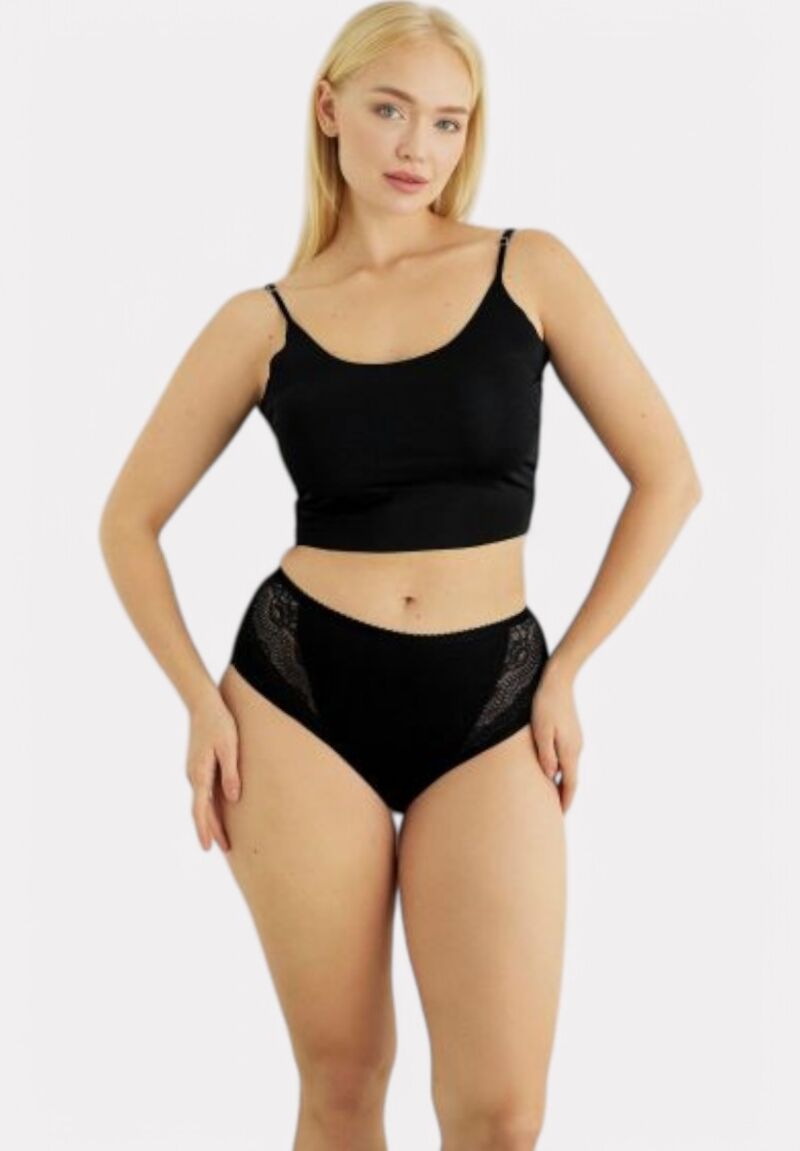 Σλιπ Γυναικεια Ψηλοκαβαλα Sexen 3/4 Hyacinth Black 5 Τεμ.