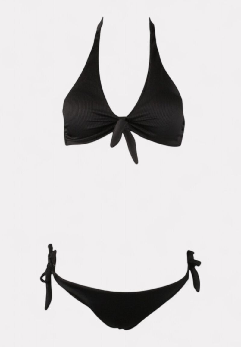 Γυναικείο Μαγιό Μπικίνι Μαύρο Rib