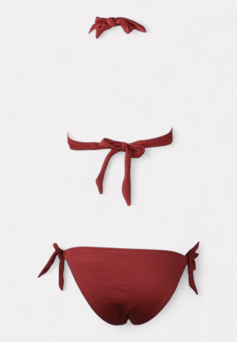 Γυναικείο Μαγιό Μπικίνι Κεραμιδί Rib