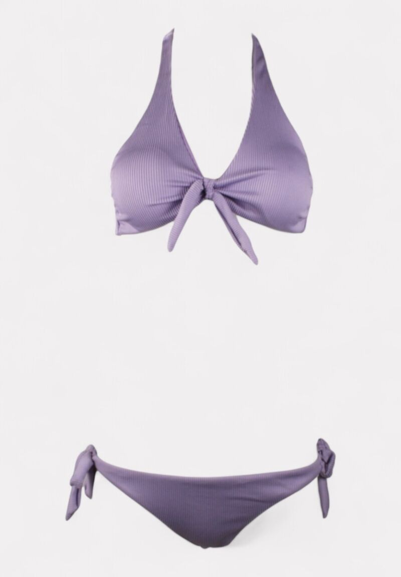 Γυναικείο Μαγιό Μπικίνι Μωβ Rib