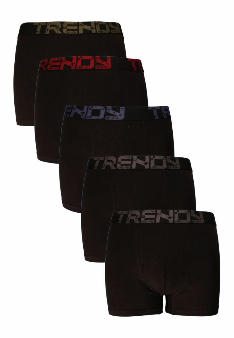 Pack Boxer Trendy χρωματιστό λάστιχο 5 τεμ.
